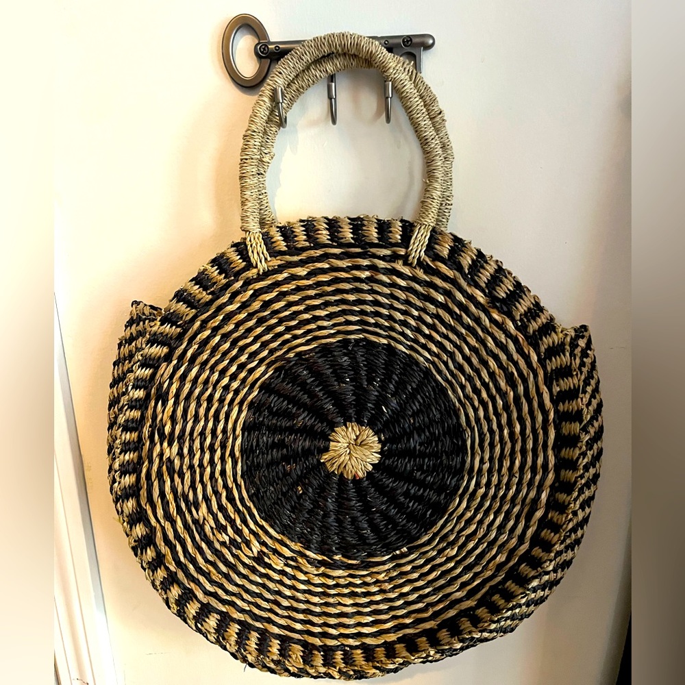 LUCKY brand straw vintage look bag NWT